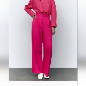 ZARA wide leg menswear style pants